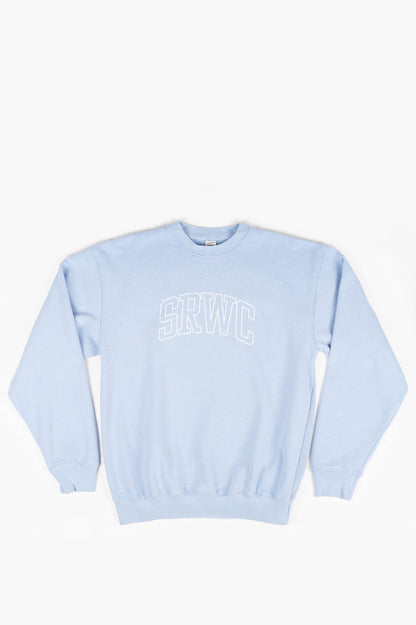 SPORTY AND RICH PRINCETON CREWNECK BLUEBELL