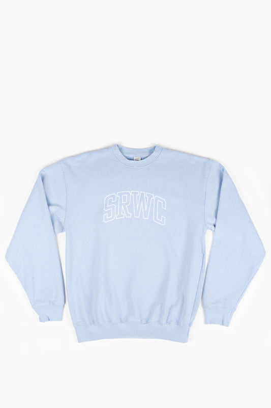 SPORTY AND RICH PRINCETON CREWNECK BLUEBELL