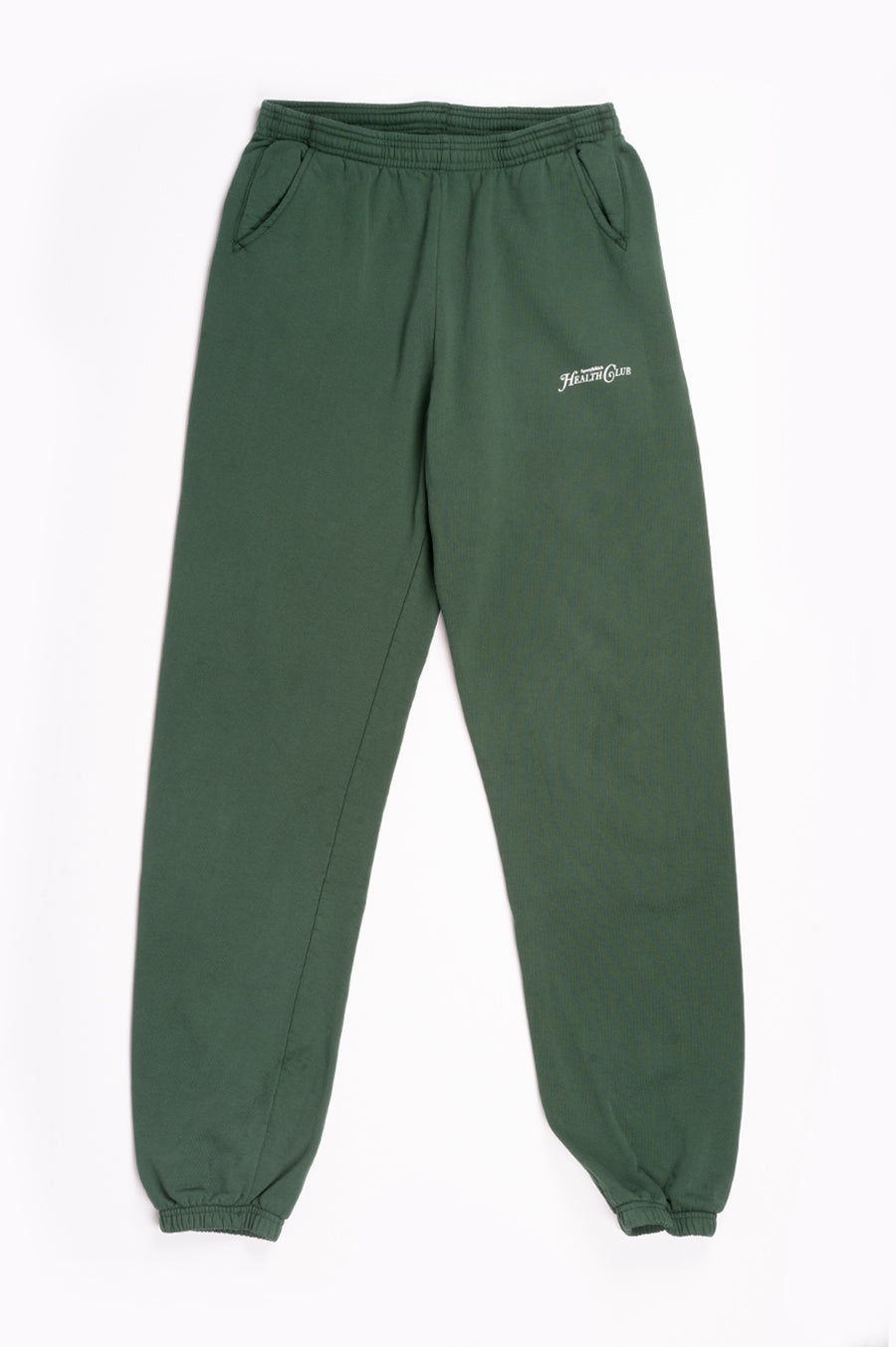 SPORTY AND RICH RIZZOLI SWEATPANTS FOREST GREEN