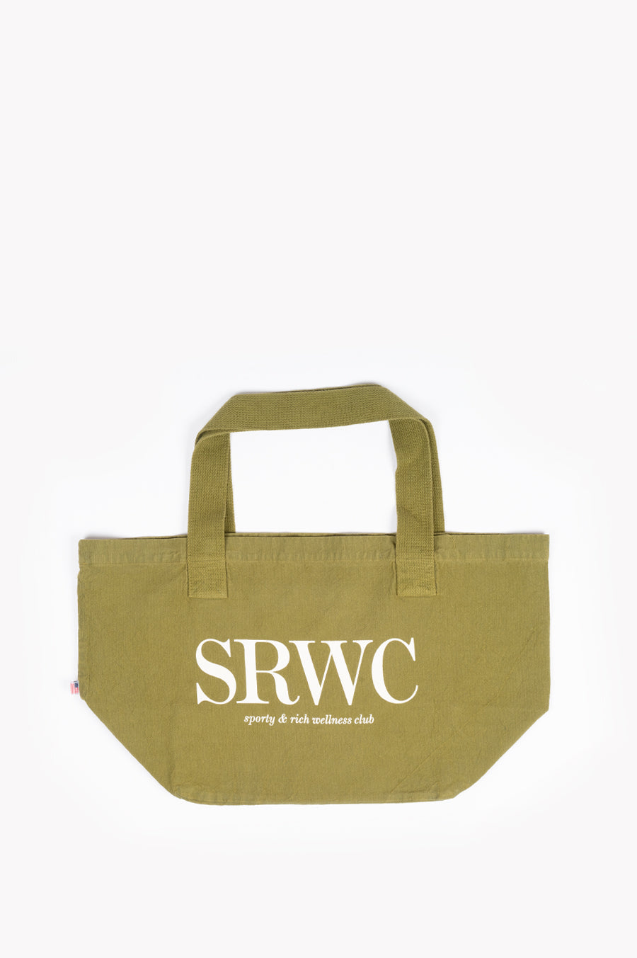 SPORTY AND RICH UPPER EAST SIDE TOTE BAG OLIVE