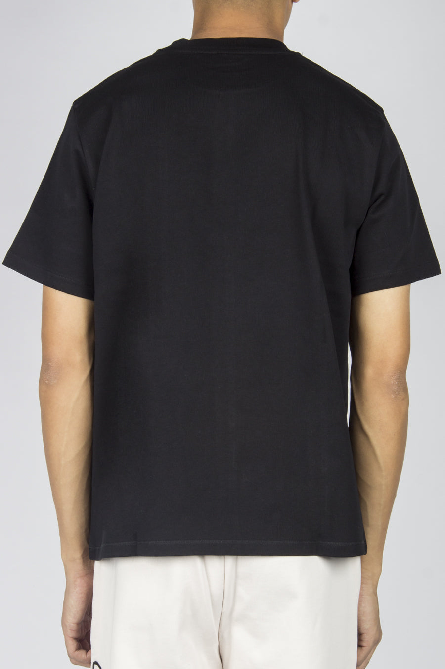 SECOND LAYER STRUCTURED JERSEY CROPPED T-SHIRT BLACK - BLENDS