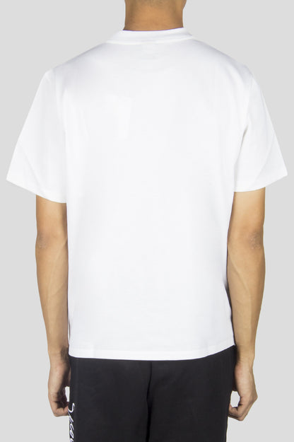 SECOND LAYER STRUCTURED JERSEY CROPPED T-SHIRT WHITE - BLENDS