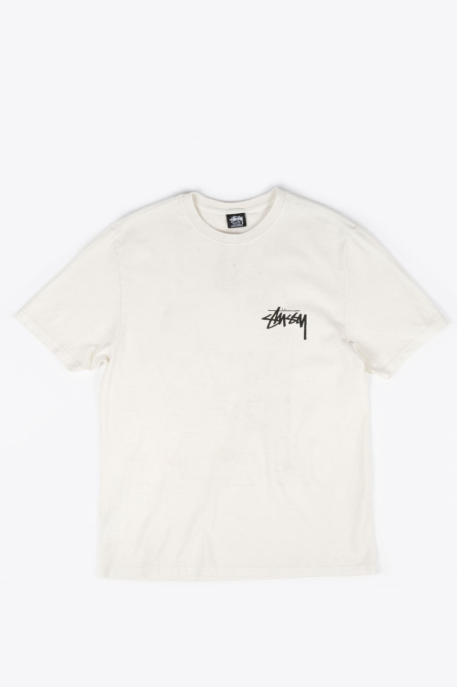 STUSSY PAINTER PIG. DYED TEE NATURAL