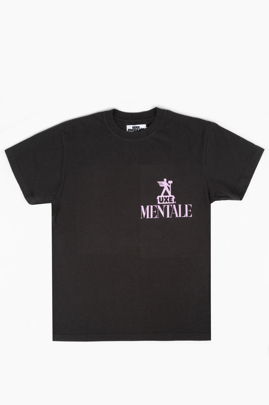 UXE MENTALE FALL FROM HEAVEN SS T-SHIRT WASHED BLACK