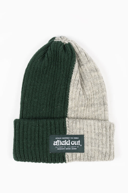 AFIELD OUT TWO TONE WATCH CAP GREEN GREY