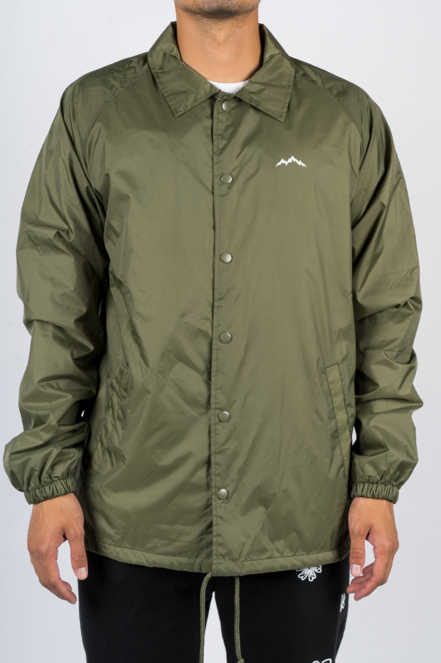 AFIELD OUT LANDSCAPE COACH JACKET ARMY GREEN - BLENDS
