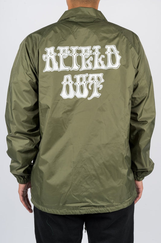 AFIELD OUT LANDSCAPE COACH JACKET ARMY GREEN - BLENDS
