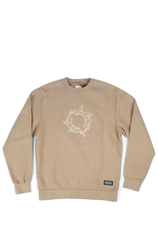 AFIELD OUT X MOUNT SUNNY HEAL CREWNECK SAND