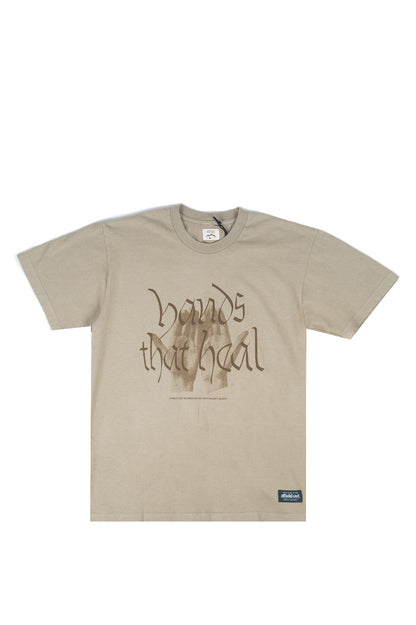 AFIELD OUT X MOUNT SUNNY HANDS T-SHIRT BONE