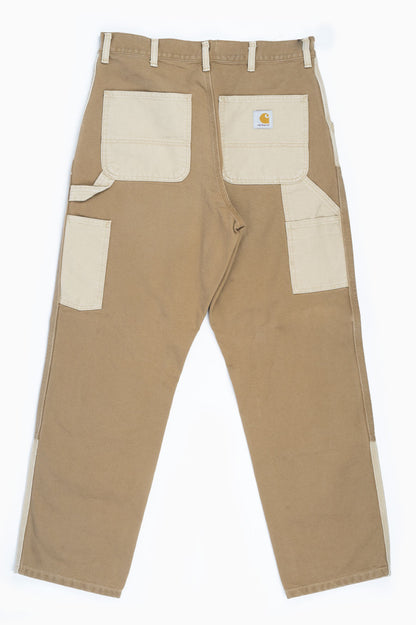 CARHARTT WIP DOUBLE KNEE PANT TWO-TONE BROWN