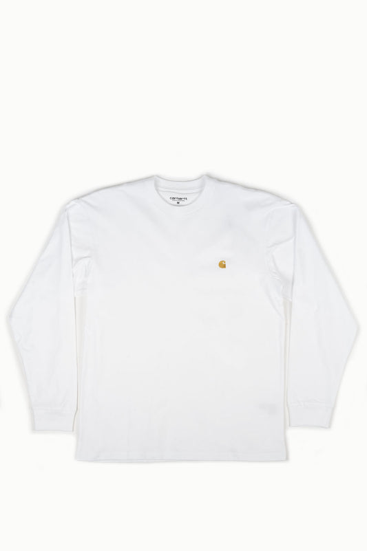 CARHARTT WIP CHASE L/S T-SHIRT WHITE