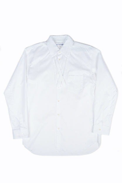 COMME DES GARCONS SHIRT POINTED COLLAR SHIRT WHITE