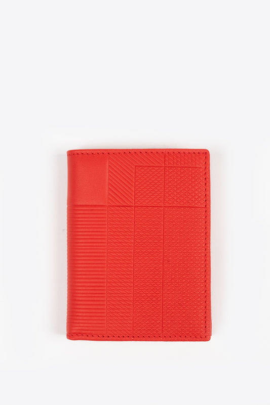 COMME DES GARCONS INTERSECTION LINES WALLET SA0641 RED