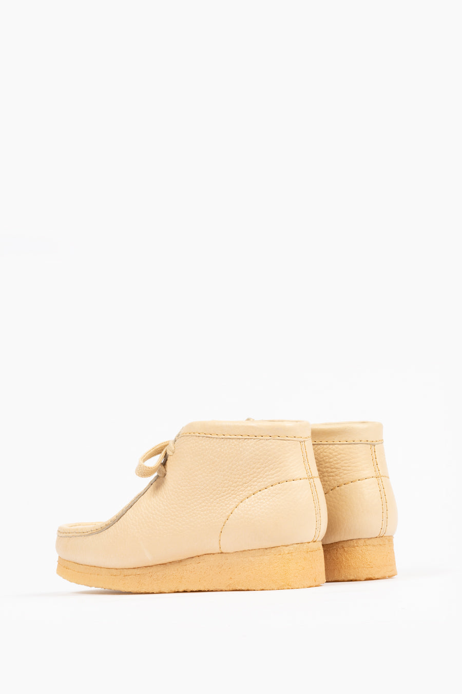 CLARKS X SPORTY & RICH WALLABEE BOOT CREAM PUFF LEATHER