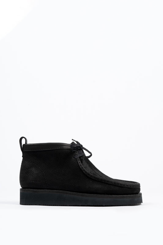 CLARKS WALLABEE BOOT HIKE BLACK SUEDE