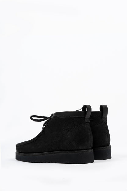 CLARKS WALLABEE BOOT HIKE BLACK SUEDE