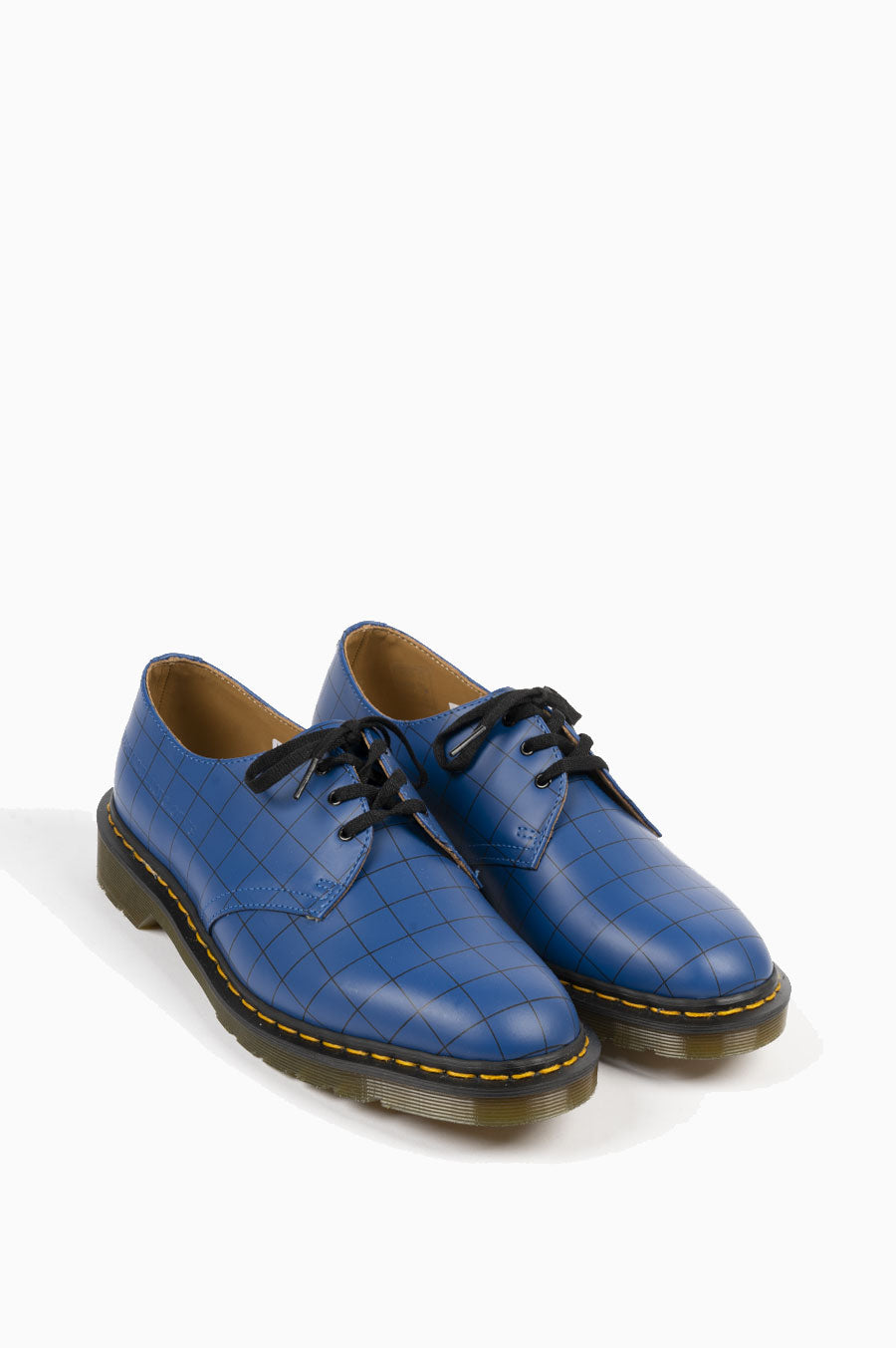 DR MARTENS X UNDERCOVER 1461 CHECK SMOOTH BLUE