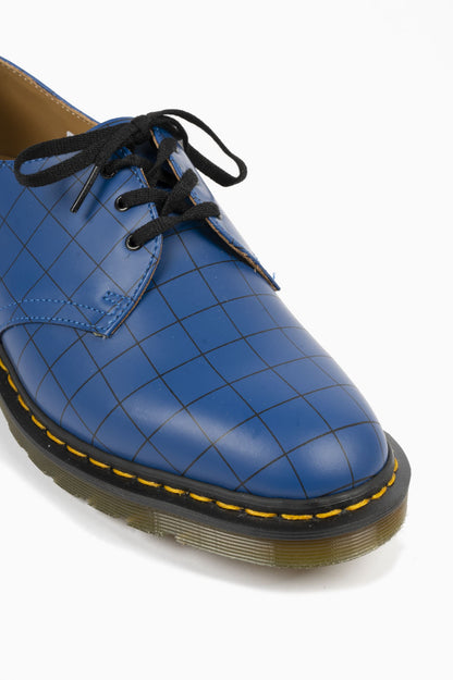 DR MARTENS X UNDERCOVER 1461 CHECK SMOOTH BLUE