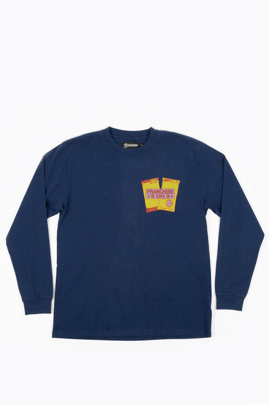 FRANCHISE 3 ON 3 LS TEE NAVY