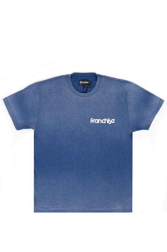 FRANCHISE FREE YOUR MIND SS TEE WASHED BLUE