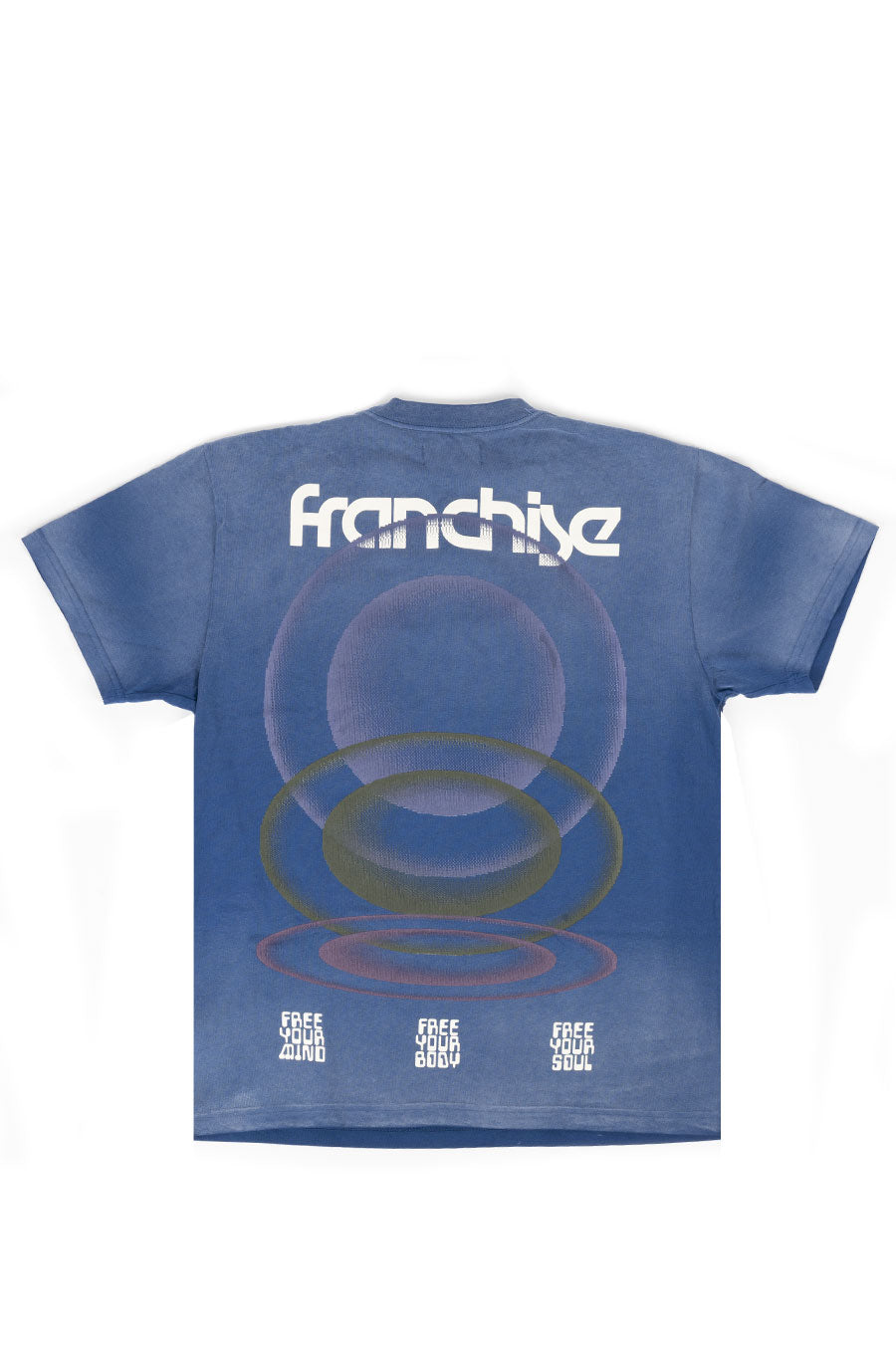 FRANCHISE FREE YOUR MIND SS TEE WASHED BLUE
