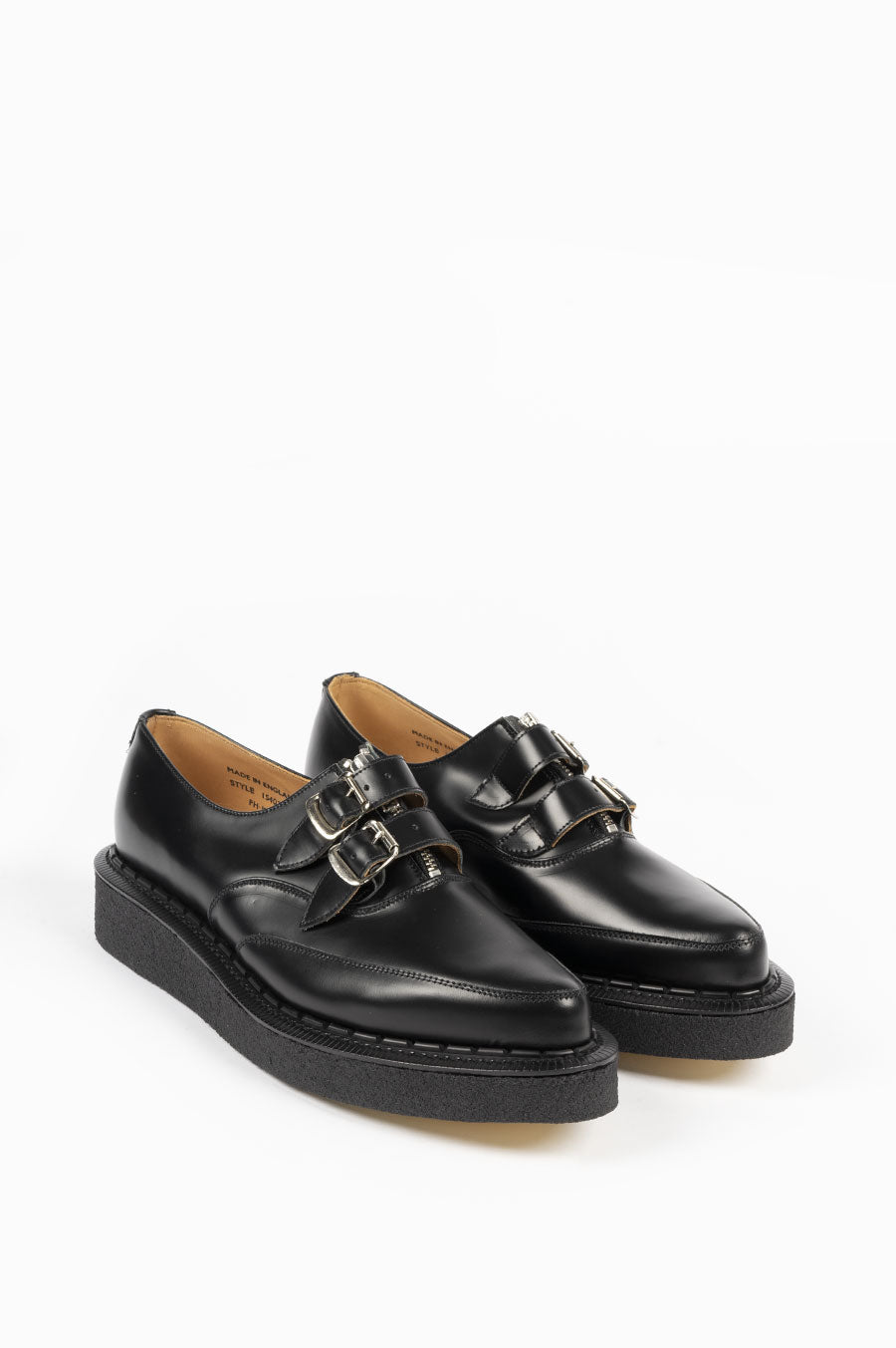 COMME DES GARCONS HOMME PLUS X GEORGE COX BUCKLE CREEPER BLACK