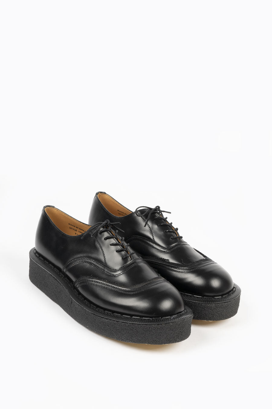 COMME DES GARCONS HOMME PLUS X GEORGE COX LACE-UP CREEPERS BLACK