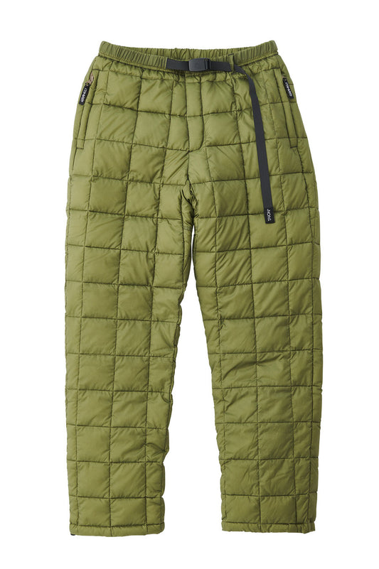 GRAMICCI TAION DOWN PANT OLIVE