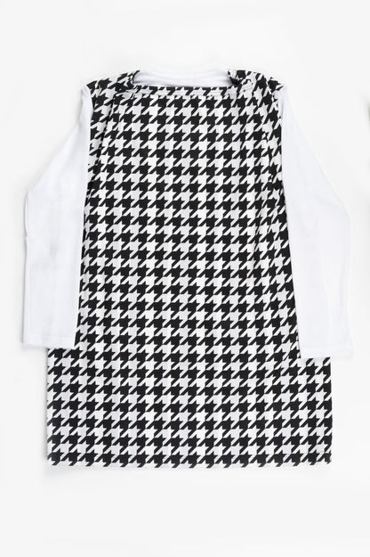 COMME DES GARCONS HOMME PLUS DOCKING T-SHIRT WHITE HOUNDSTOOTH