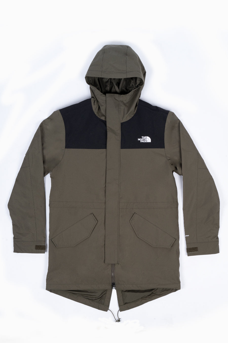 THE NORTH FACE CITY BREEZE RAIN PARKA TAUPE GREEN