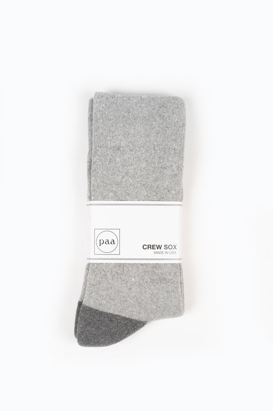 HOUSE OF PAA RECYCLED CREW SOX 2.5 GREY