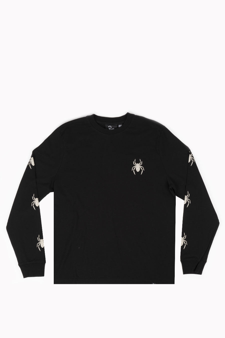 PARRA SPIDERED LONG SLEEVE T-SHIRT BLACK