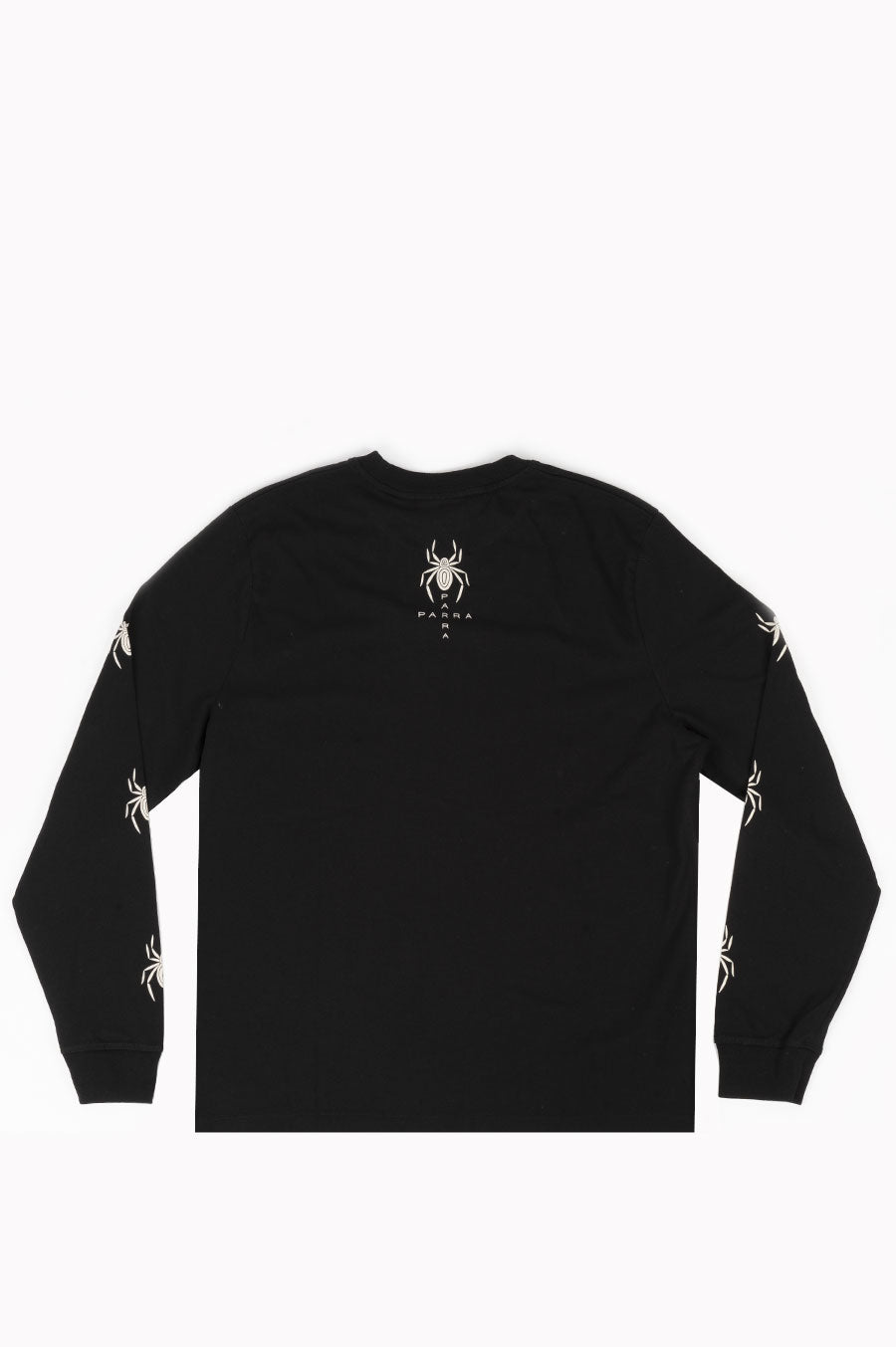 PARRA SPIDERED LONG SLEEVE T-SHIRT BLACK