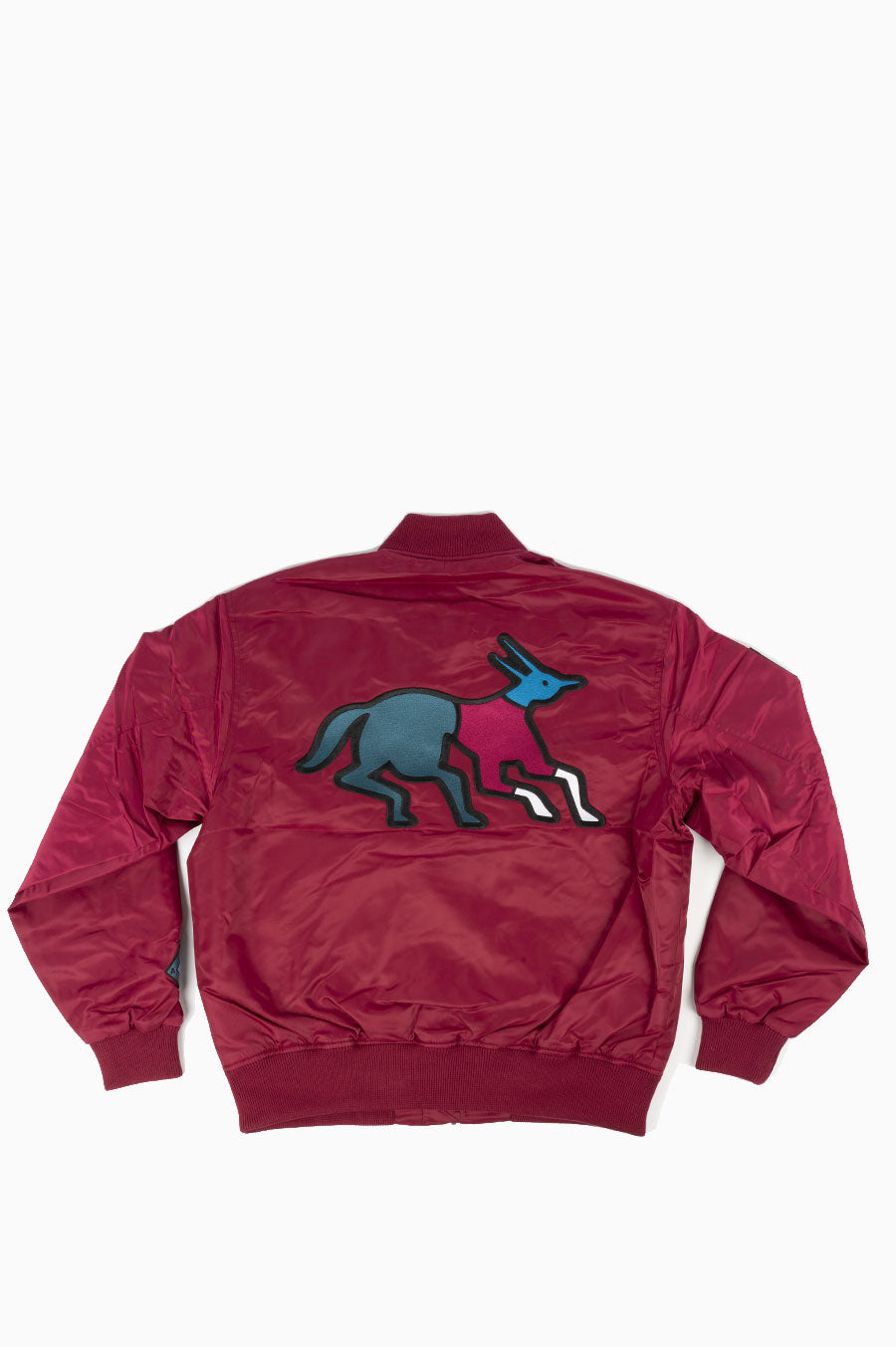 PARRA STACKED PETS VARSITY JACKET RED