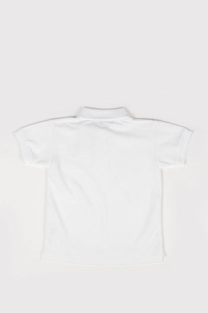 COMME DES GARCONS PLAY KIDS POLO TSHIRT WHITE