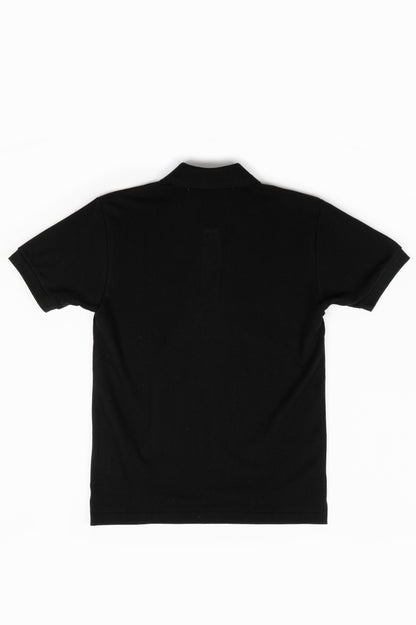 COMME DES GARCONS PLAY POLO TSHIRT BLACK SMALL RED HEART