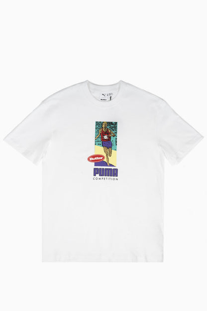PUMA X BUTTER GOODS GRAPHIC TEE WHITE