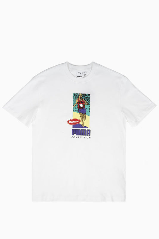 PUMA X BUTTER GOODS GRAPHIC TEE WHITE