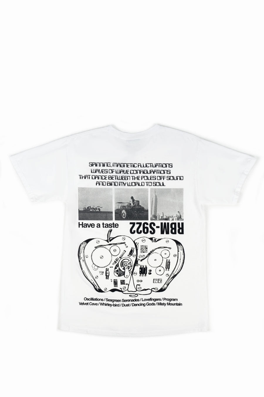 REAL BAD MAN REAL BAD APPLES S/S TEE WHITE