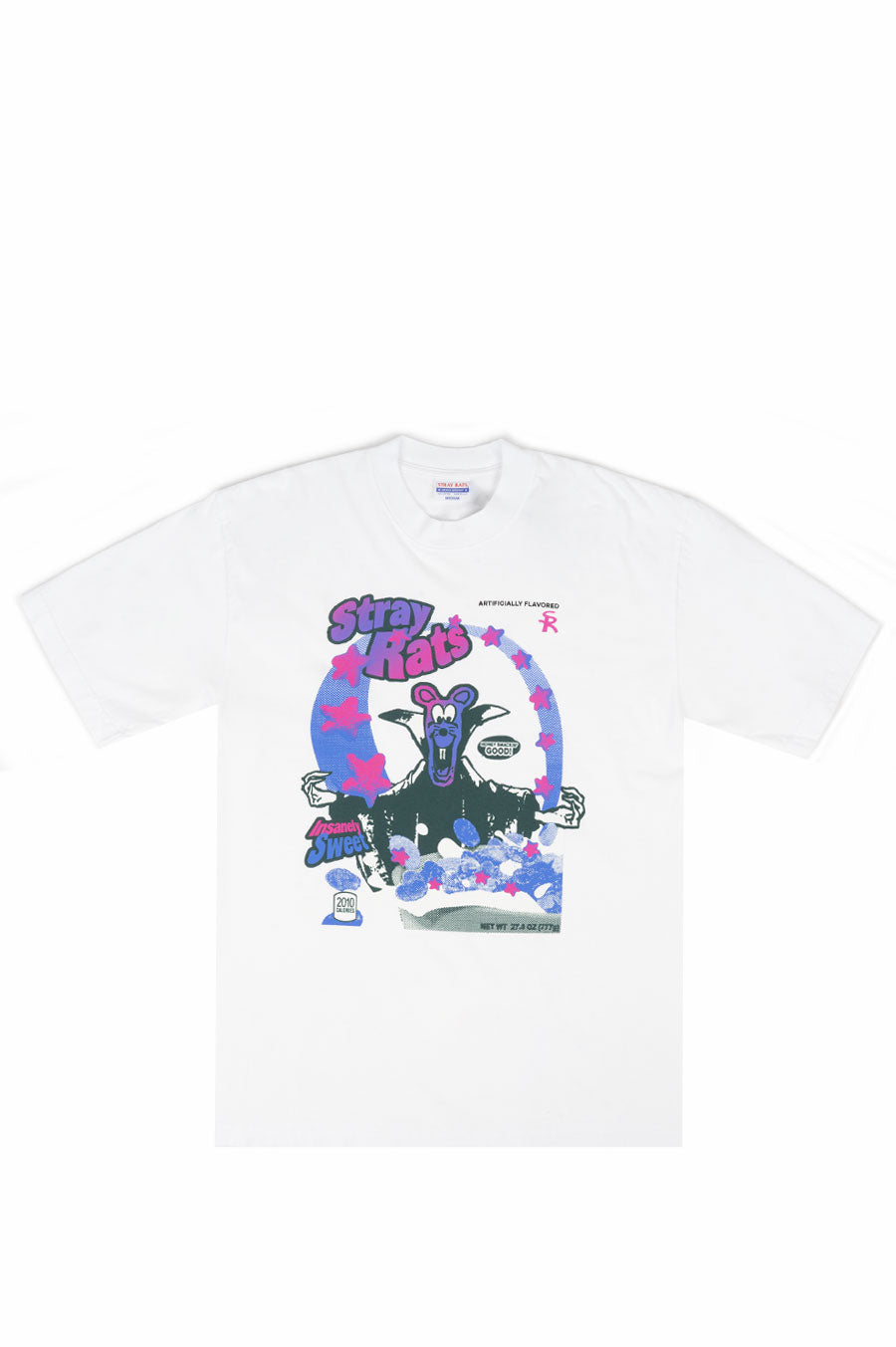 STRAY RATS CEREAL TEE WHITE