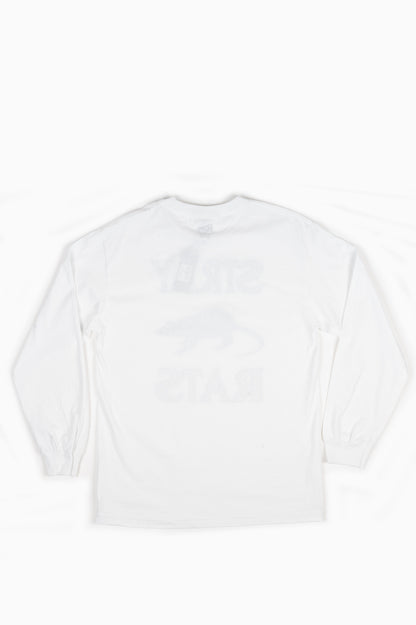 STRAY RATS RODENTICIDE L/S TEE WHITE