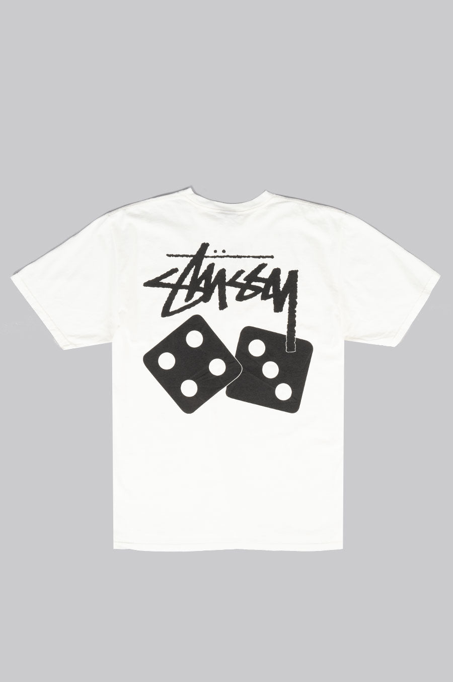 STUSSY DICE PIG. DYED TEE NATURAL