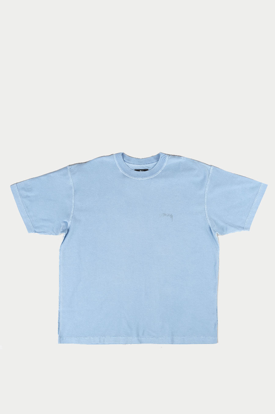 STUSSY PIGMENT DYED INSIDE OUT CREW BLUE