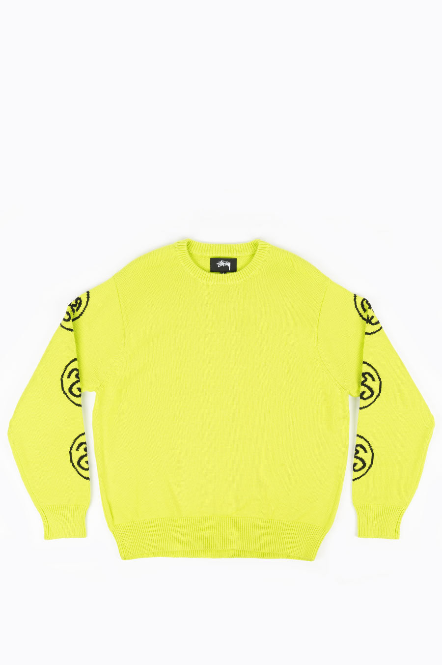 STUSSY SS-LINK SWEATER LIME