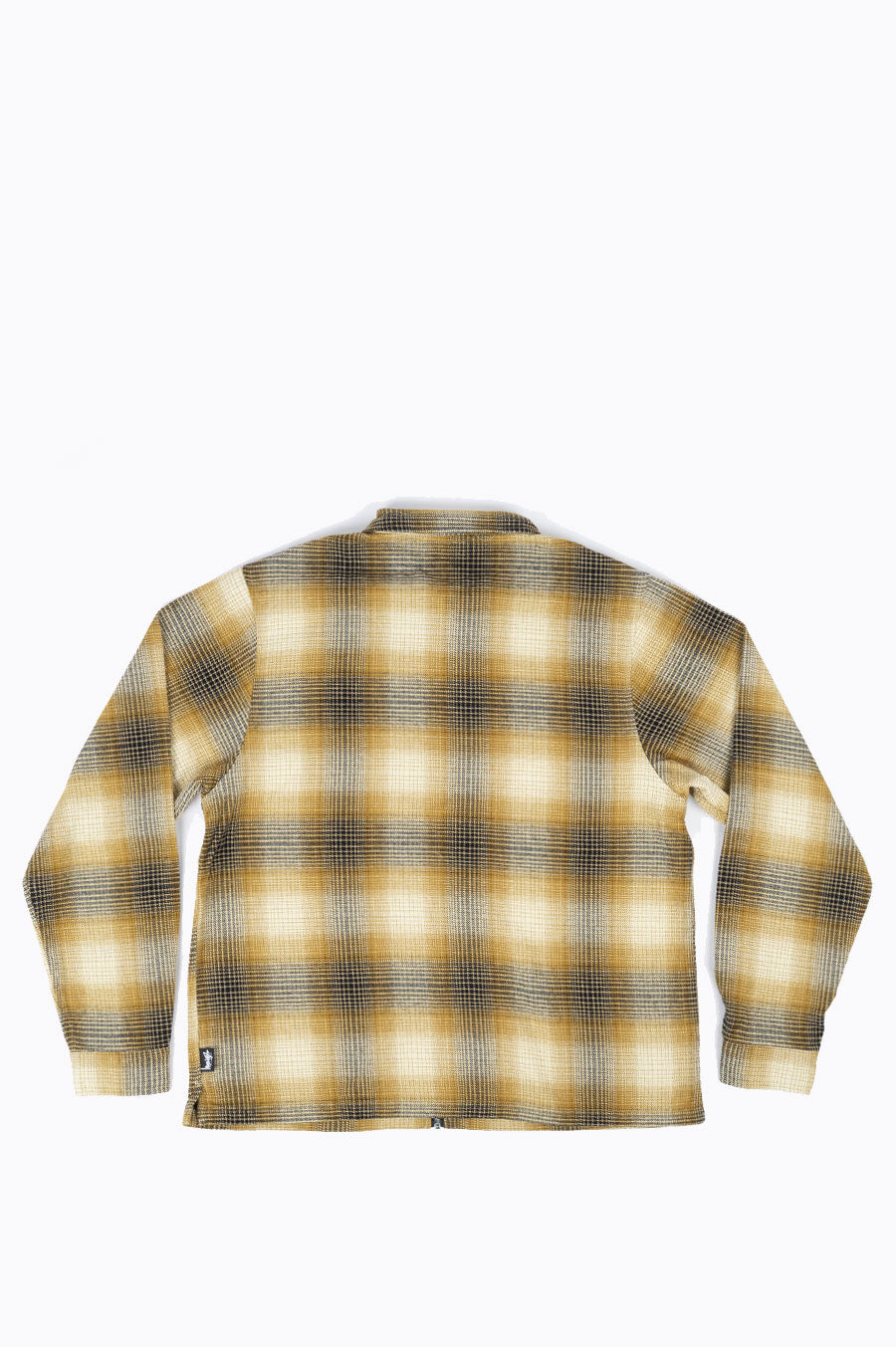 STUSSY JACK SHADOW PLAID ZIP MUSTARD – BLENDS
