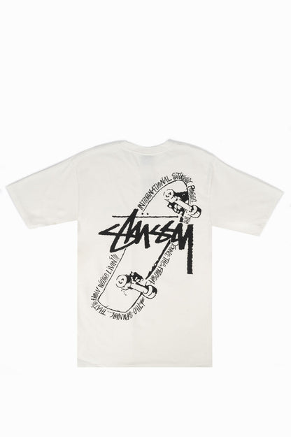 STUSSY SKATE POSSE PIGMENT DYED TEE NATURAL