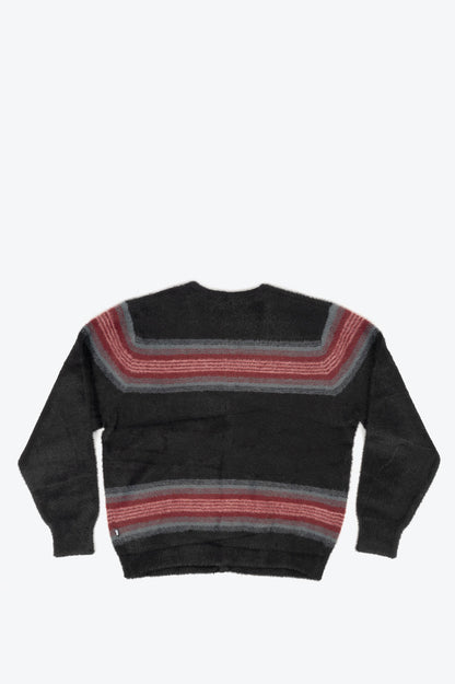 STUSSY STRIPE SHAGGY CARDIGAN BLACK – BLENDS