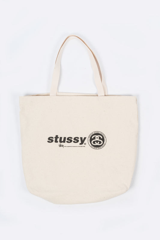 STUSSY ITALIC LINK CANVAS TOTE BAG - BLENDS
