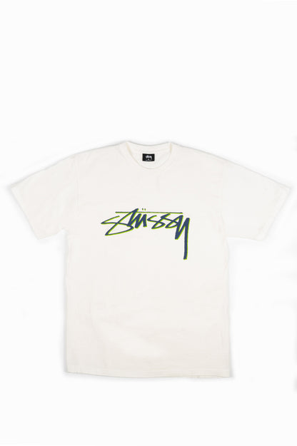 STUSSY SMOOTH STOCK DYED TEE NATURAL
