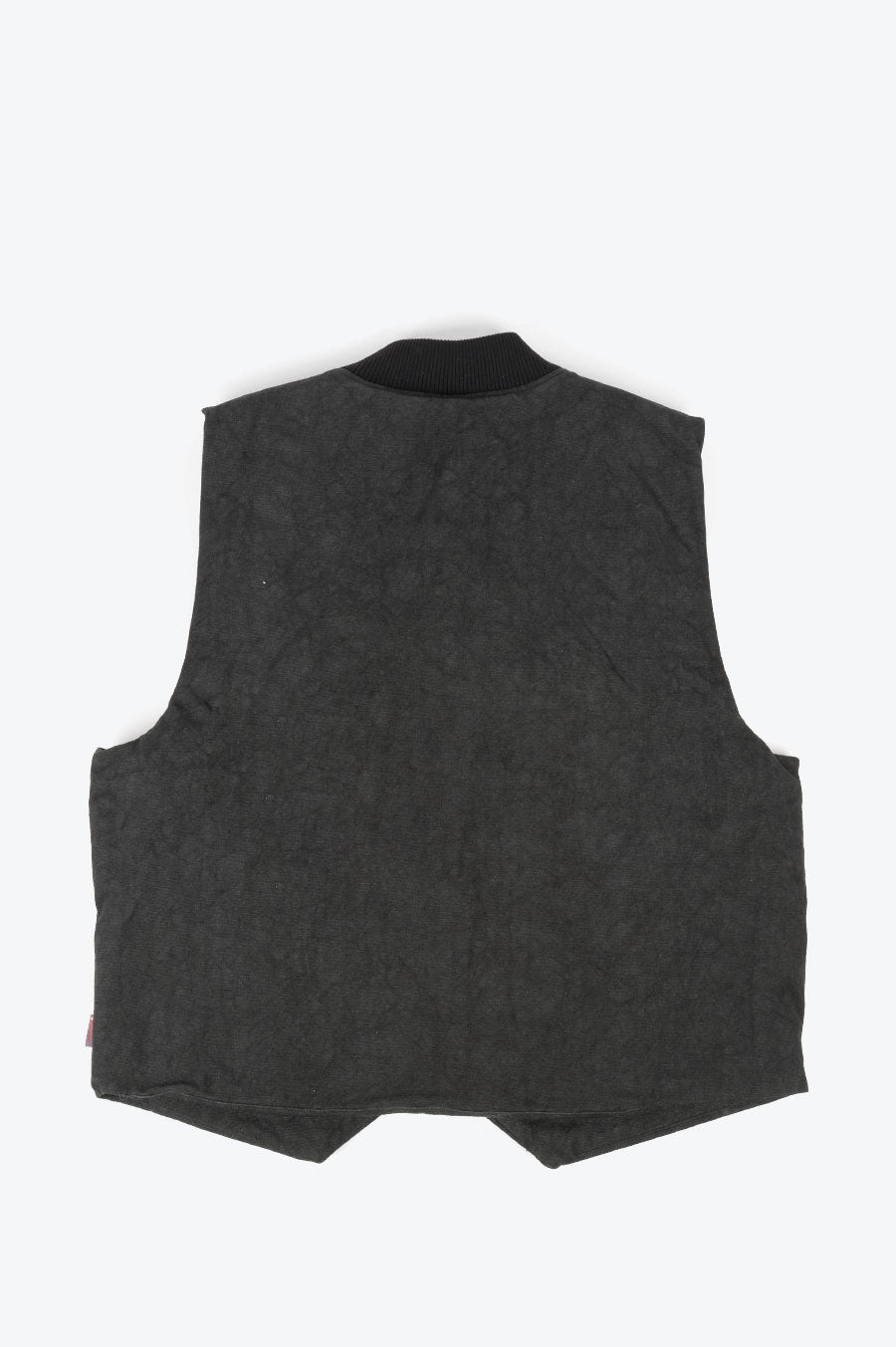 STUSSY WASHED CANVAS PRIMALOFT VEST BLACK